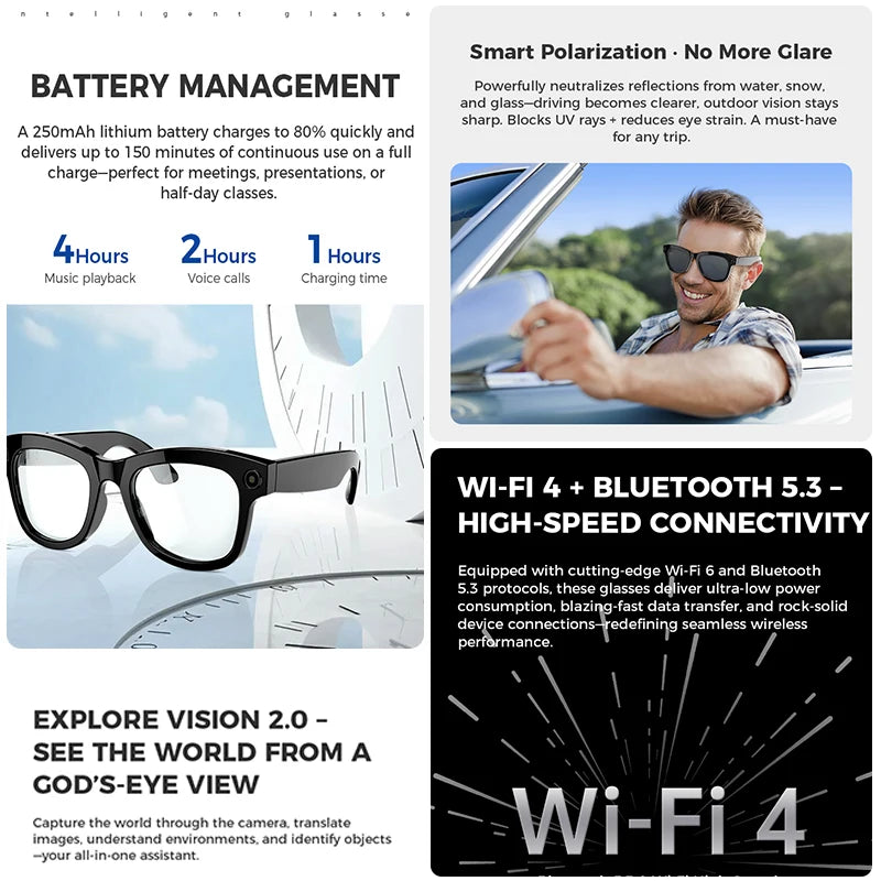 OUIO M01 PRO AI Smart Glasses 2025